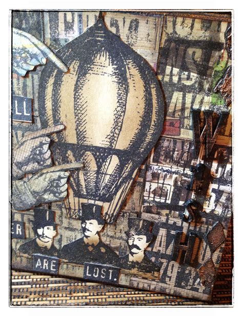 Love This Steampunk Altered Canvas Altered Canvas Steampunk Crafts