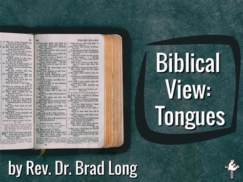 Biblical View On Tongues Presbyterian Reformed Ministries International