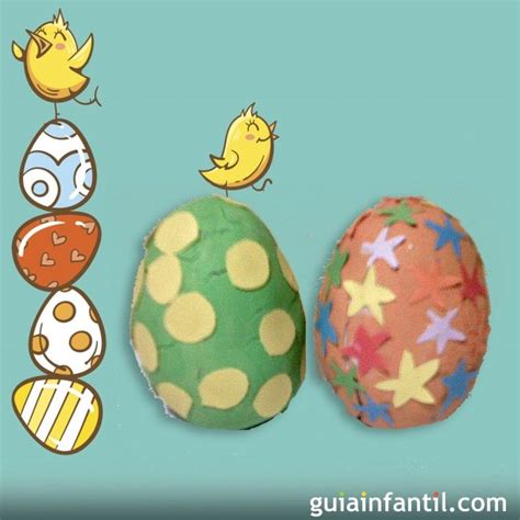 Manualidades Para Niños Huevo De Pascua De Plastilina