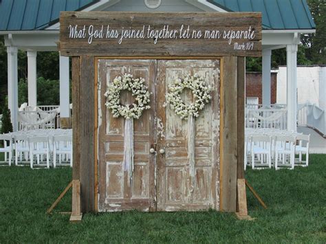 Wedding Entrance Wedding Arch Rustic Wedding Doors Outdoor Wedding
