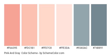 Pink And Gray Color Scheme Gray Color Palette