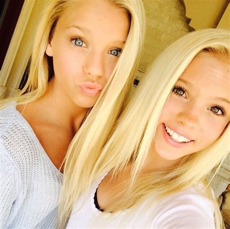 The 1 On The Left Is Beautiful Too Jordyn Jones Two Blondes Blonde Girl