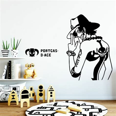 Sticker Mural One Piece Ace Back 2 Laboutique Onepiece