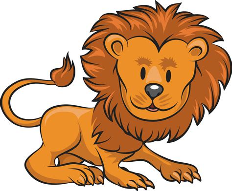 Download Lion Cartoon Clip Art Gambar Kartun Hewan Singa Png