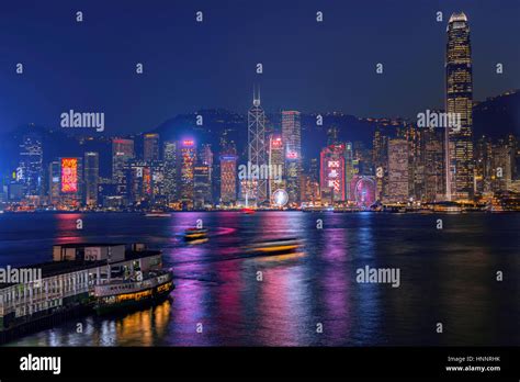 Aerial Of Central District Hong Kong China Stock Photo Alamy