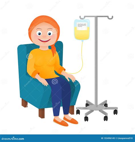 Cancer Chemotherapy Oncology Patient Stock Vector Illustration Of