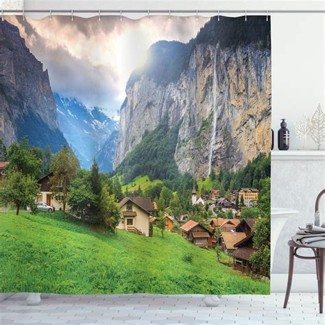 Serenity Falls: A Sun-Kissed Waterfall Haven for Your Blissful Bathroom