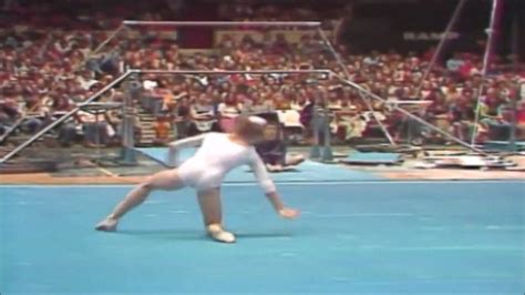Nadia Comaneci 1976 American Cup Floor WIDESCREEN HD RARE YouTube