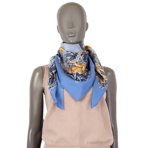 How to wash your silk scarf properly. Hermes light blue EQUATEUR 90 silk WASH Scarf For Sale at ...