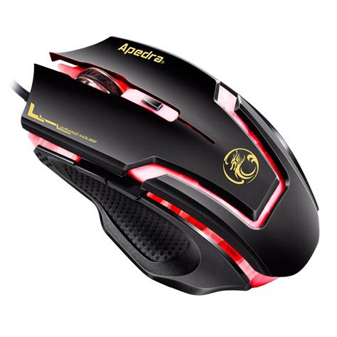 Estone Gamer Mouse 3200DPI Professional Adjustable Wired Macro