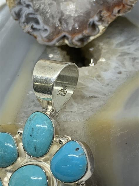 Jay King Mine Finds Dtr Turquoise Sterling Silver 925 Cluster Pendant