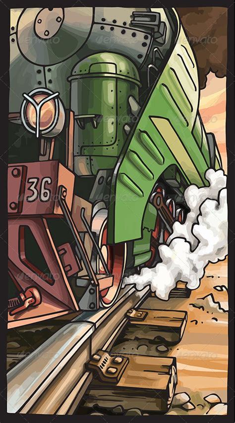Steam Locomotive Locomotive Steam Locomotive Vector Illustration