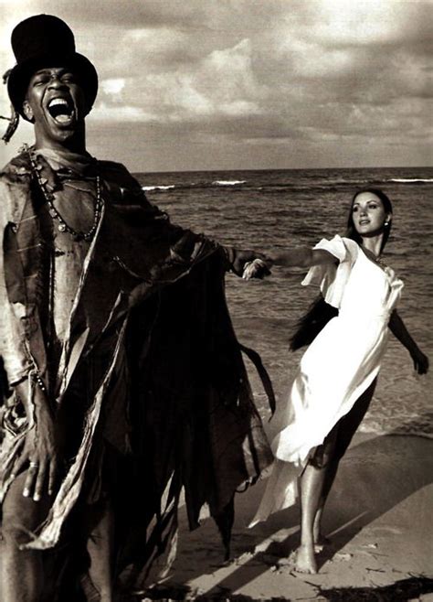 James Bond Villain Geoffrey Holder As Baron Samedi And Jane Seymour As Solitaire In Live And Let