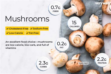 Mushroom Nutrition Facts And Health Benefits