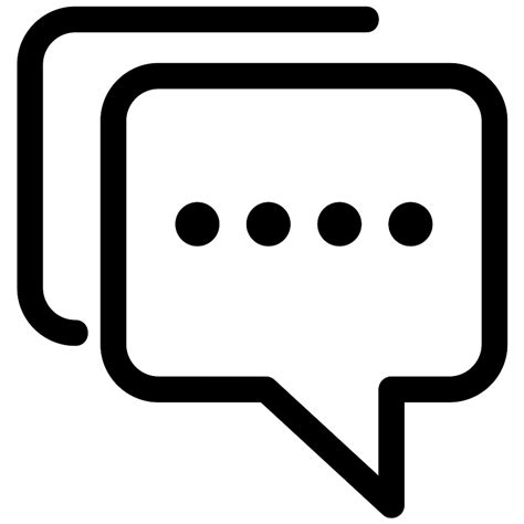 Chat Communication Message Talk Chatting Conference Vector Svg Icon