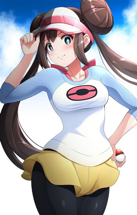 Anime Anime Girls Pokemon Rosa Pokemon Long Hair Twintails Brunette