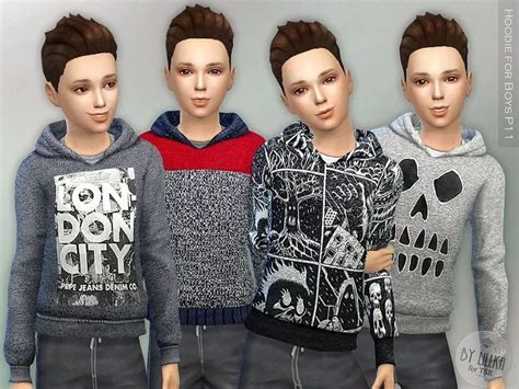 Hoodie For Boys P11 The Sims 4 Catalog