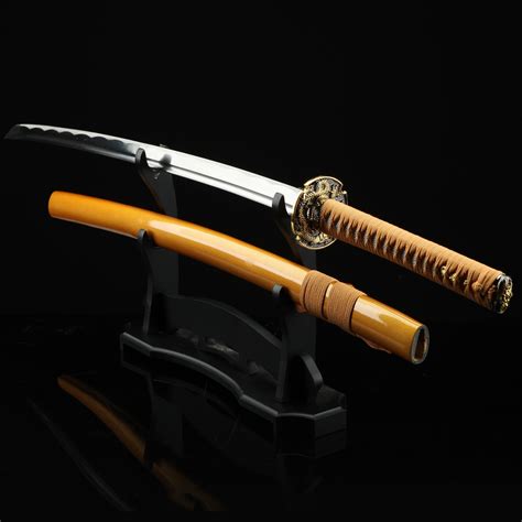 handmade gold dragon katana full tang real japanese samurai sword carbon steel ebay