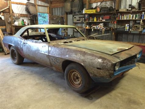 1969 Chevy Camaro Hardtop Project Car For Sale
