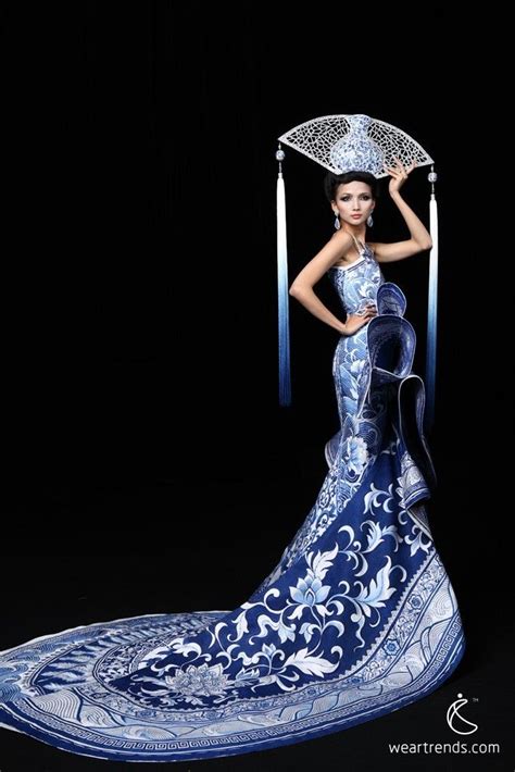 A Model Presents A Creation By Chinese Designer Xu Ming For A Haute