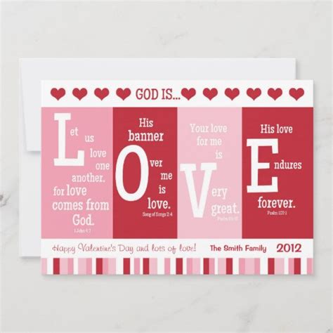 Christian Valentine Card God Is Love Bible Verse