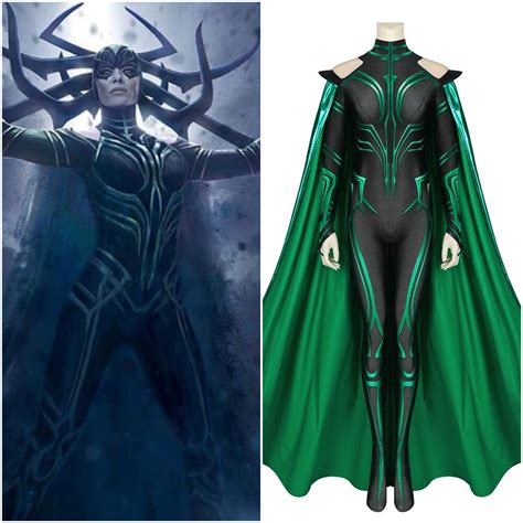 Superhero Ithor Ragnarok Trailer Hela Costume Cosplay Suit 3d Printed