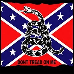 Don't tread on me was an early american flag picturing a rattlesnake and the motto dont tread on me. on a field of yellow, a rattlesnake is coiled on a patch of green. Badass Dont Tread On Me Rebel Flags / Rebel Flag & Gadsden ...