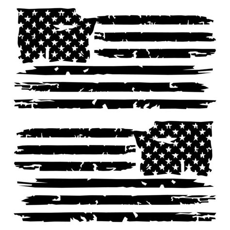 Tattered American Flag American Flag Decal American Flag Sticker