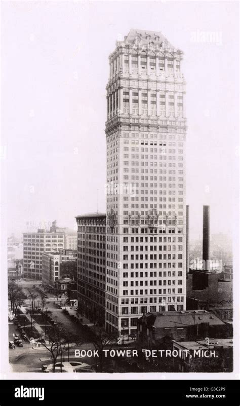 Book Tower Detroit Michigan Usa Date Circa 1931 Stock Photo Alamy