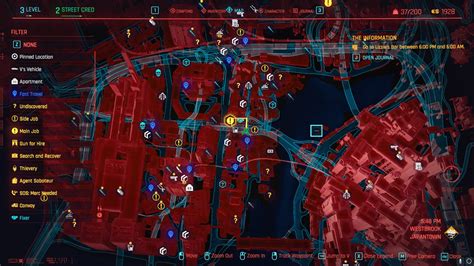 Cyberpunk Coyote Bar Location Map Cyberpunk 2077