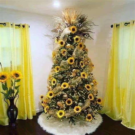 Sunflower Christmas Trees That Are Merry And Bright Bridal Shower 101