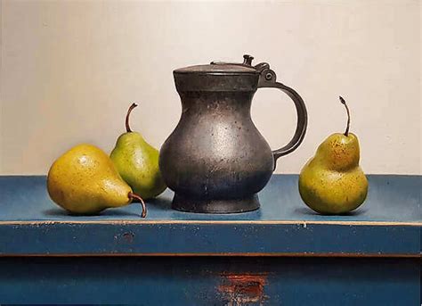 Still Life With Pewter Jug Still Life Stilllife Painting Jos Van Riswick