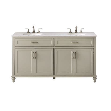 W bath vanity cabinet only in white. Home Decorators Collection Charleston 61 in. W x 22 in. D ...
