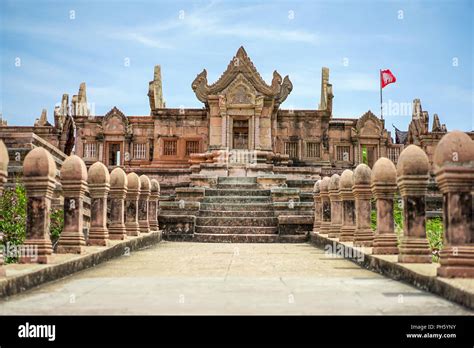 Old Thailand Vintage Ancient Building Create By Red Brick Stock Photo