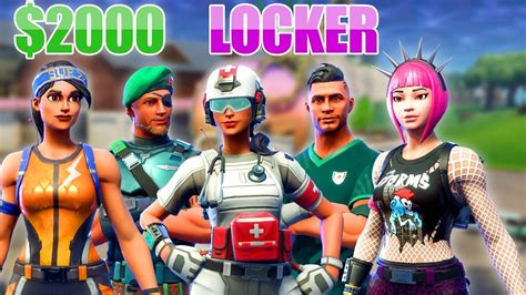 My Entire Locker Skins Pickaxes Stats And More Fortnite 1800 Locker 20497 Stw Youtube