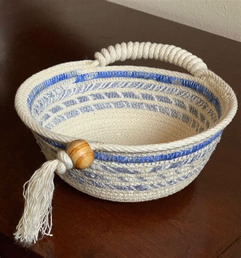 514 Base Coiled Fabric Bowl Coiled Rope Fabric Bowls Diy Rope