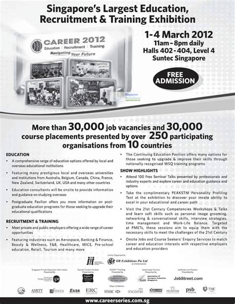 Event Details Career Fair 2012 Career 2012 Jobs Fair Suntec 1 4