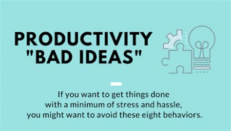 productivity bad ideas the seana method organizing and productivity