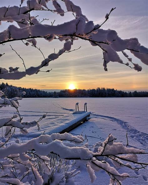 Finland Winter Scenery Winter Scenes Landscape