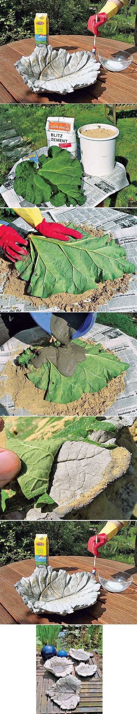Check spelling or type a new query. Concrete Leaf Bird Bath or flower pot for Succulent Plants, i.e. Hens & Chicks | Going Green ...