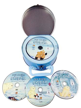 Der kleine Eisbär 4 DVDs in Koffer aus Metall tolles Geschenk