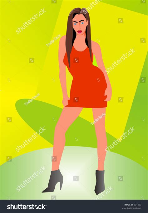 Illustration Sexy Girl Stock Illustration 801429 Shutterstock