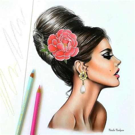 Russia Fashion Designer Natalia Vasilyeva Beauty Art Illustration