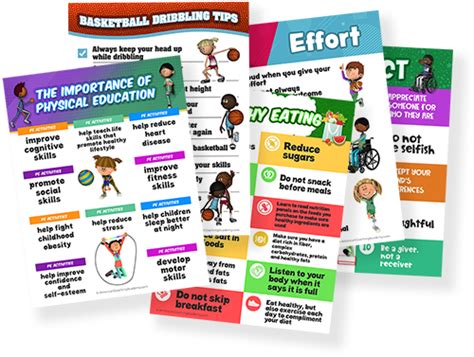 5 Free Phys Ed Posters American Coaching Academy