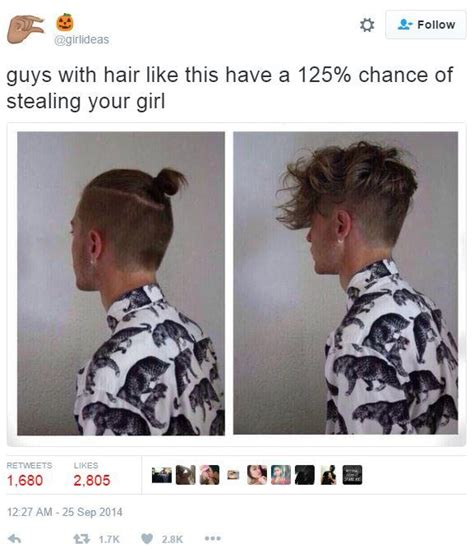 Guys haircuts vs girls haircuts hilarious pandoras box. Guys With Hair Like This Have a 125% Chance of Stealing ...