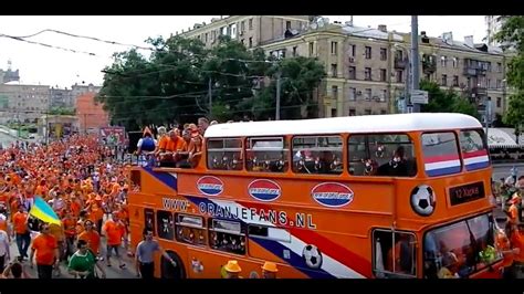 Dutch Fans Orange Parade Youtube