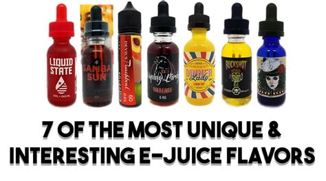7 Of The Most Unique Interesting EJuice Flavors A Roundup Review