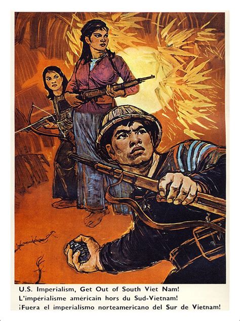 Anti American Vietnam War Poster China 1960s Art Print £799