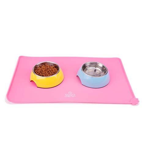 Dogbuddy dog food mat, small (19×12), large (24×16), xxl (32x24), nonslip dog food tray, silicone dog placemat, washable dog bowl mat ❤️ convenient: Dog Food Bowl Mat Silicone Dog Placemat Pet Feeding Mat ...