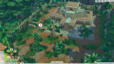 Sims 4 Jungle Adventure Map Living Room Design 2020